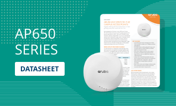 ARUBA 650 SERIES WI-FI 6E CAMPUS ACCESS POINTS Datasheet