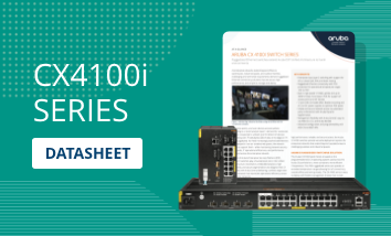 Aruba CX 4100i Switch Series Datasheet