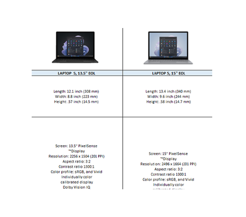 Compare Surface for Business devices-1