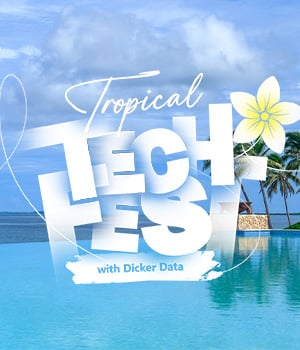 Tech Fest text on image of Marriot Fiji