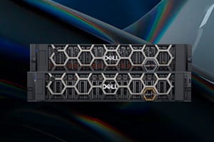 Two Dell server units shown from the front.