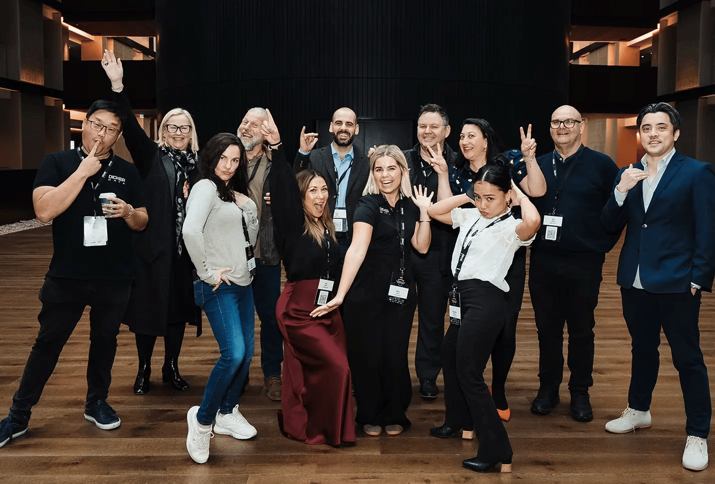 Dicker Data software team posing for a group photo