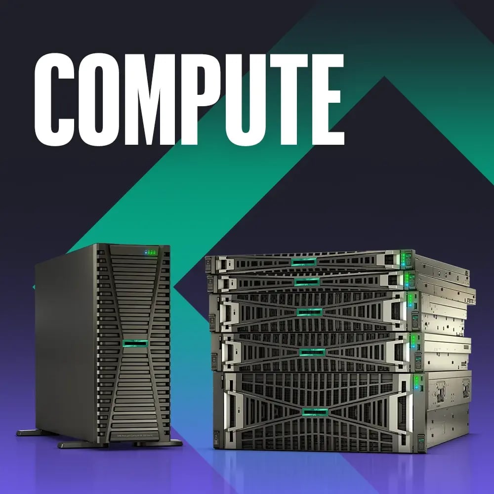 HPE compute servers designed for high-performance processing.