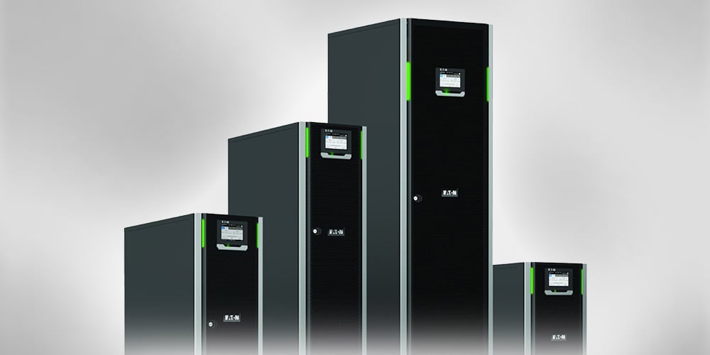 Eaton surge protection device on a light background