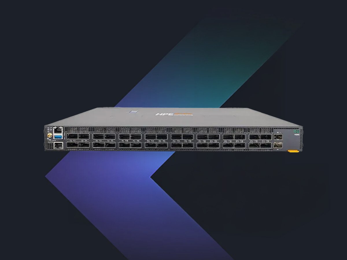 Front view of a rack‑mounted server with multiple drive bays and ports.