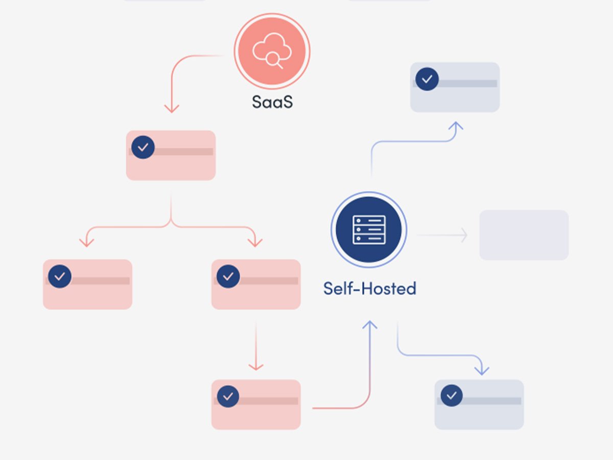 Flowchart showing two pathways: 