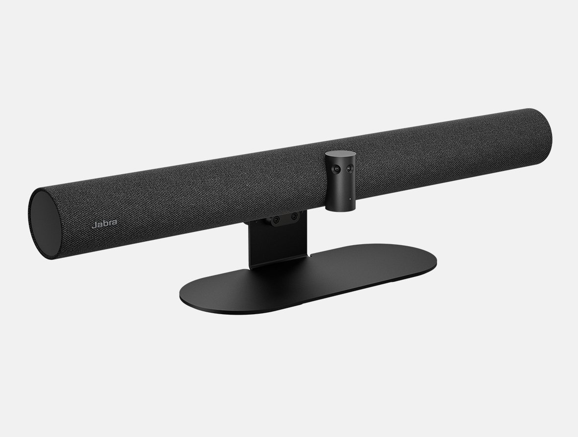 a product photo of Jabra PanaCast 50 Android All-in-one Video Bar​​ on a white background