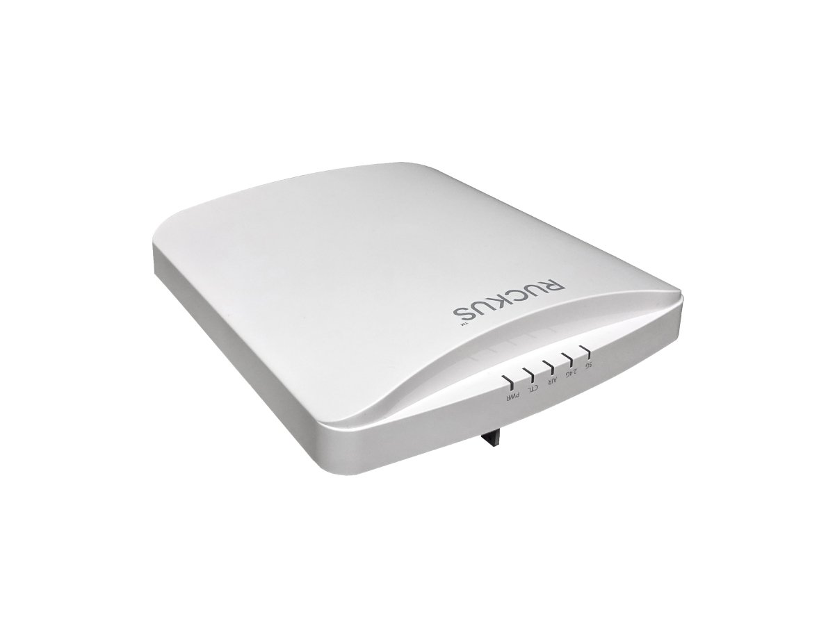 Ruckus wireless access point device shown on a white background.