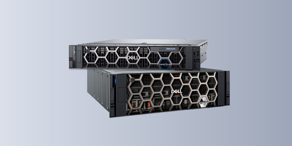 two dell sever racks