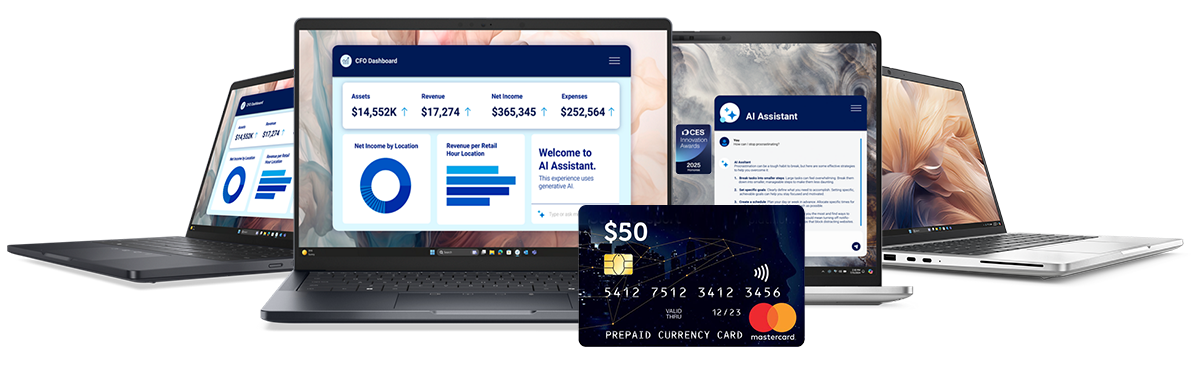 Group of Dell Pro Notebooks with a $50 Mastercard Group of Dell Pro Notebooks with a $50 Mastercard