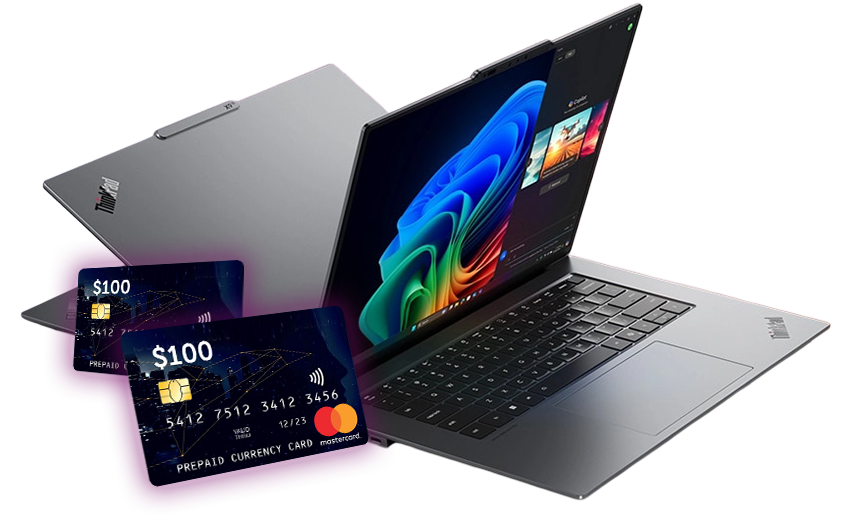 Lenovo Laptops with 100 Mastercard Gift Cards Lenovo Laptops with 100 Mastercard Gift Cards